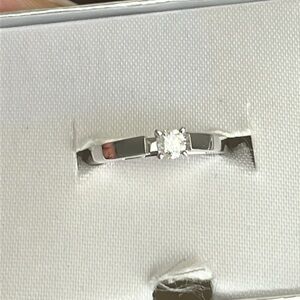 14K WG, .5k Solitary Diamond Wedding Ring